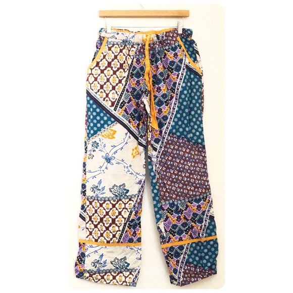 Anthropologie Other - Anthropologie Lilka Flannel Patchwork Pajama Pants sz M